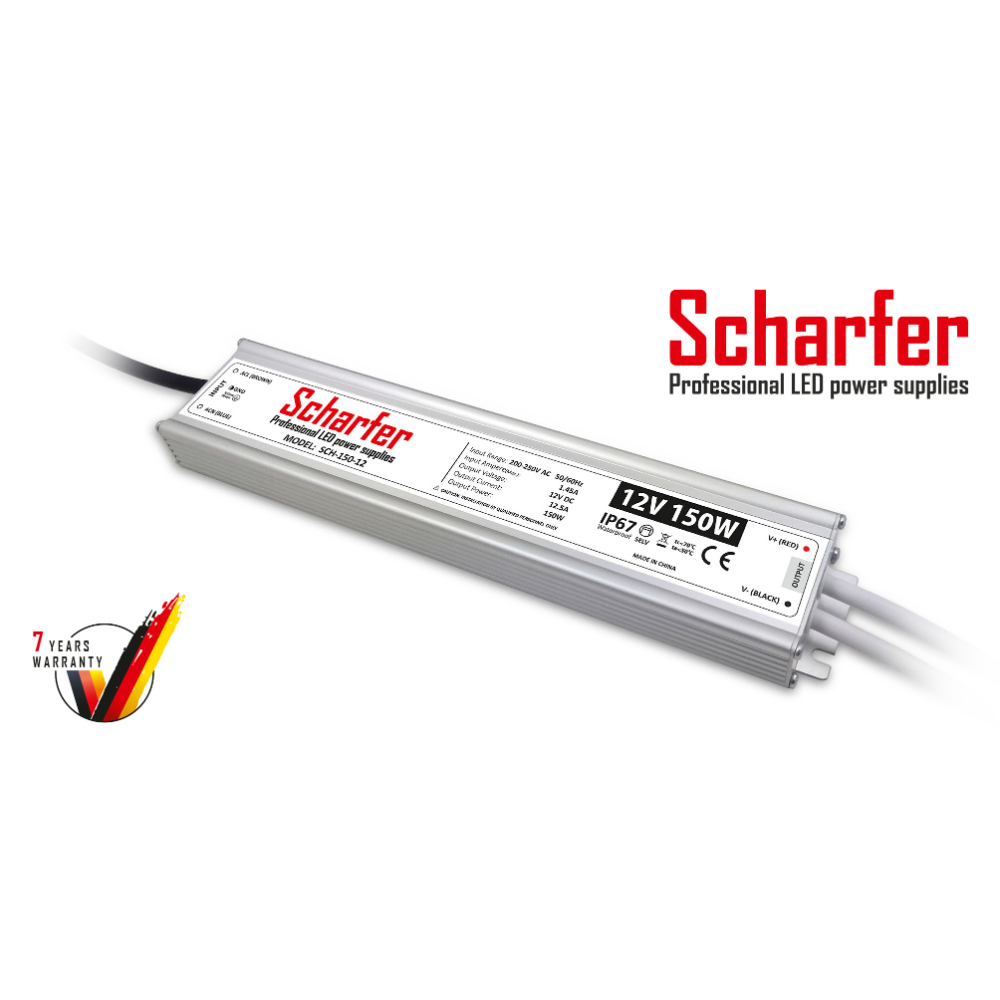 150W Waterproof (IP67) - Scharfer LED driver